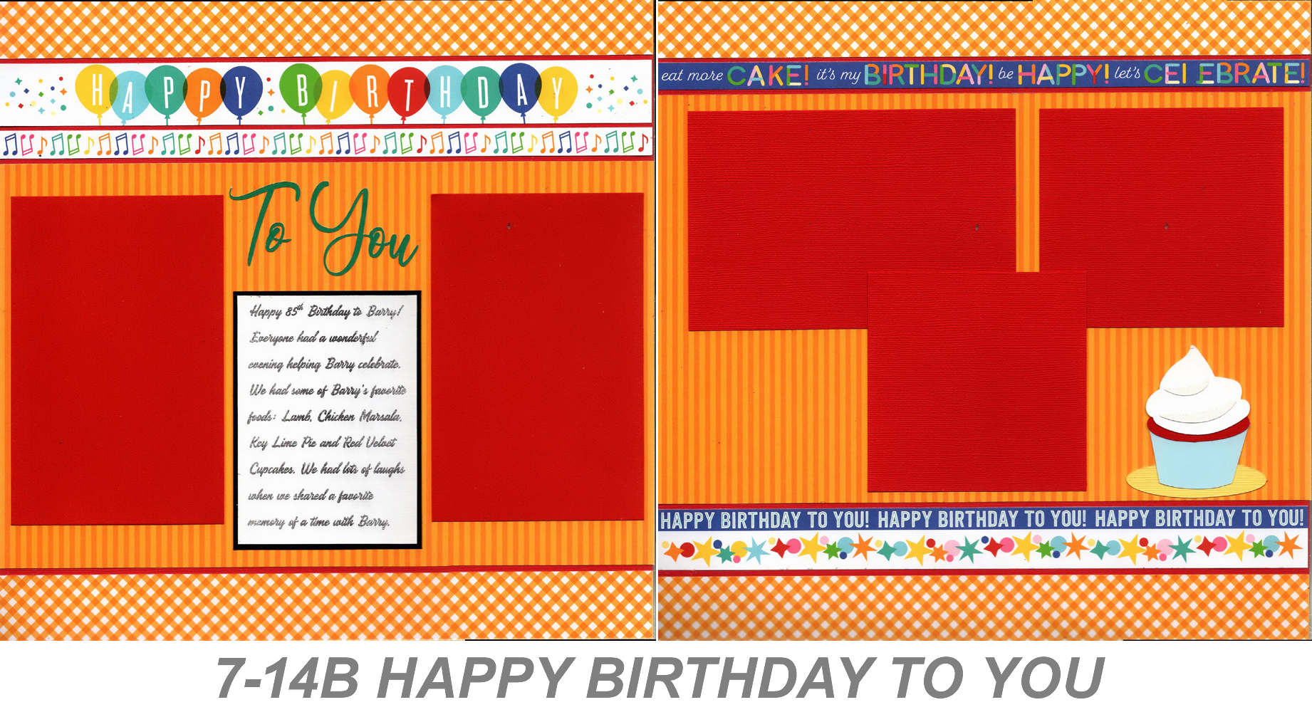 7-14B HAPPY BIRTHDAY TO YOU